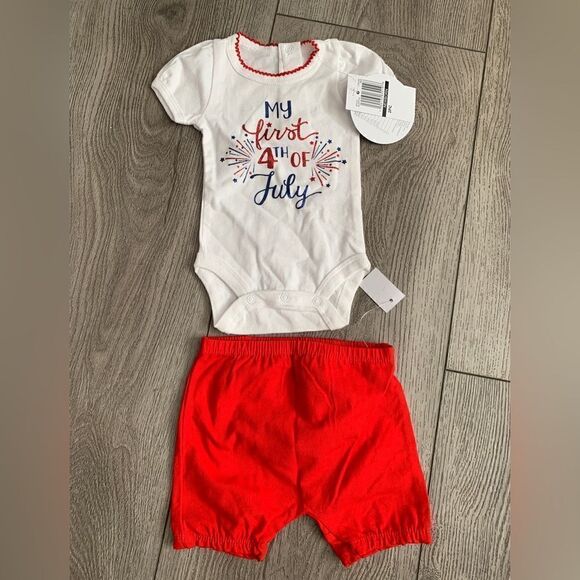 Koala Kids 2 Pc my first 4th of July set - Picture 1 of 2